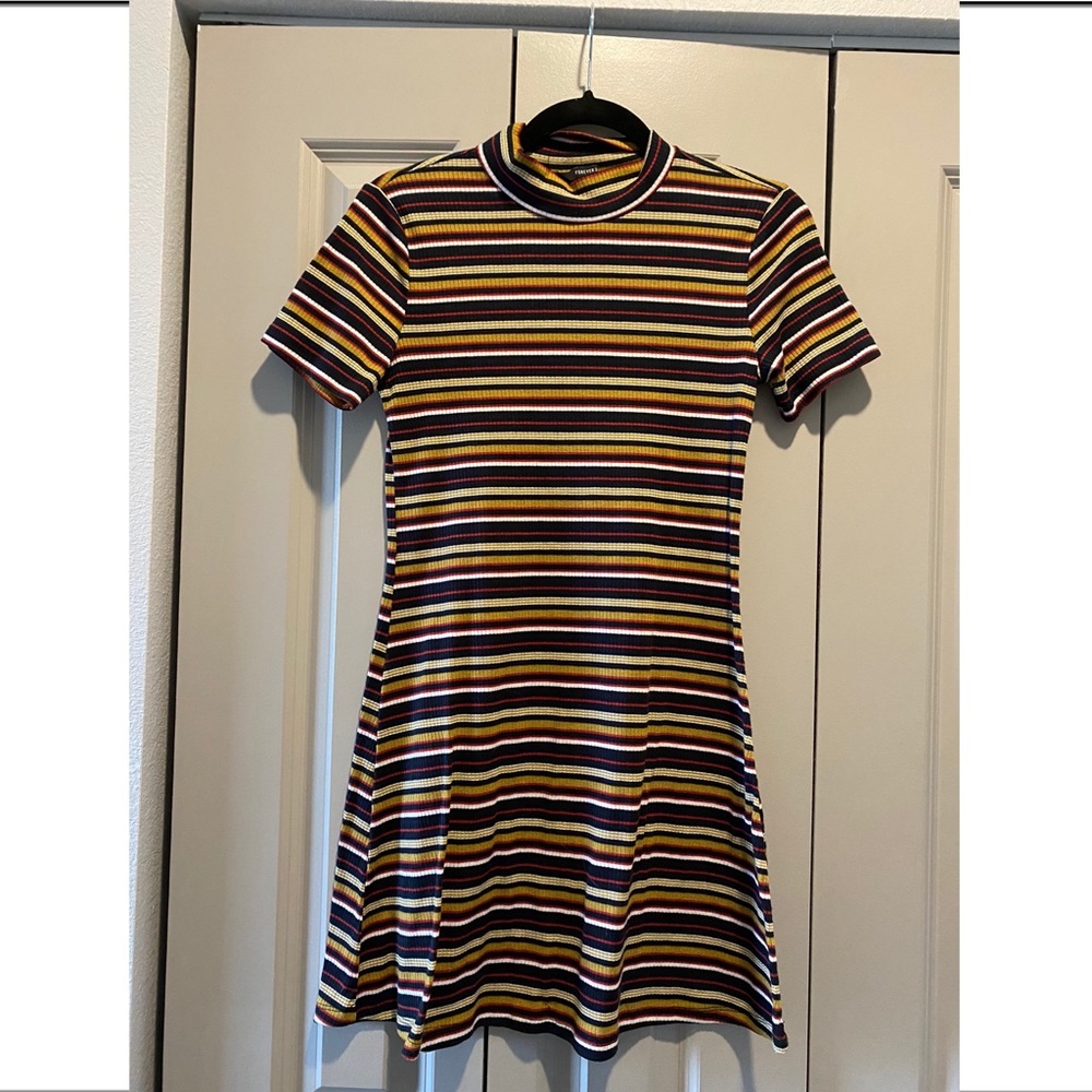 Fall Mockneck Swing Dress